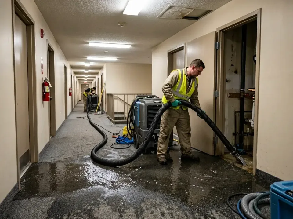 multi-unit-apartment-hallway-f-005 — frequently asked questions, Emergency Burst Pipe Water Extraction & Removal in Stanfiel…
